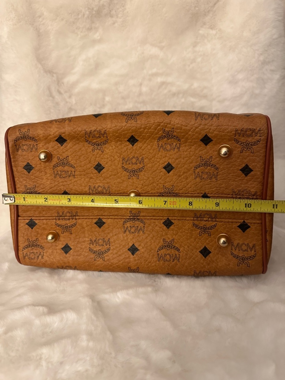 MCM Cognac Visetos Satchel - Picture 14 of 15